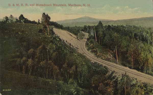 Boston & Maine Railroad and Monadnock Mountain, Marlboro, New Hampshire