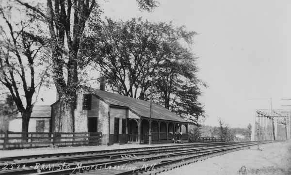 Postcard: Boston & Maine Station, Moores Crossing, New Hampshire ...