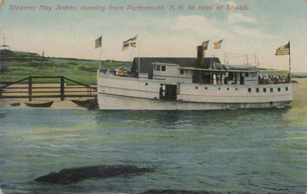 Steamer May Archer, running from Portsmouth, New Hampshire to Isles of Shoals