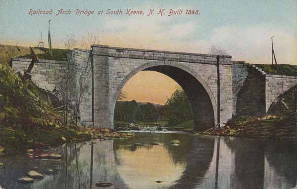 Railroad Arch Bridge at South Keene, New Hampshire, Built 1848