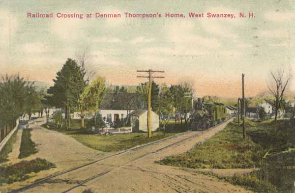 Railroad Crossing at Denman Thompson's Home, West Swanzey, New Hampshire