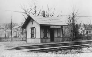 Railroad Station at Chepiwanoxet, Rhode Island