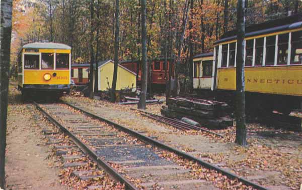 Passing the Yard, Connecticut Electric Railway Trolley Museum, Route 191, Warehouse Point, Connecticut