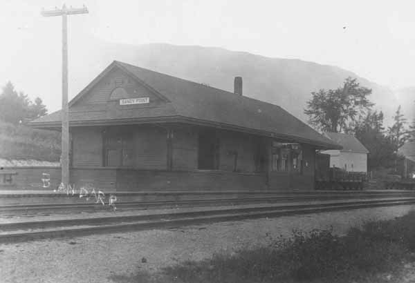 Bangor & Aroostook Railroad, Railroad Station, Sandy Point, Maine