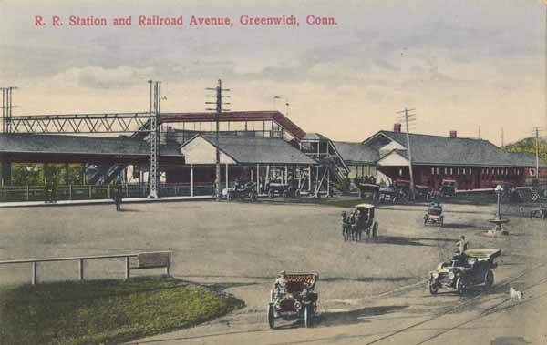 Railroad Station and Railroad Avenue, Greenwich, Connecticut
