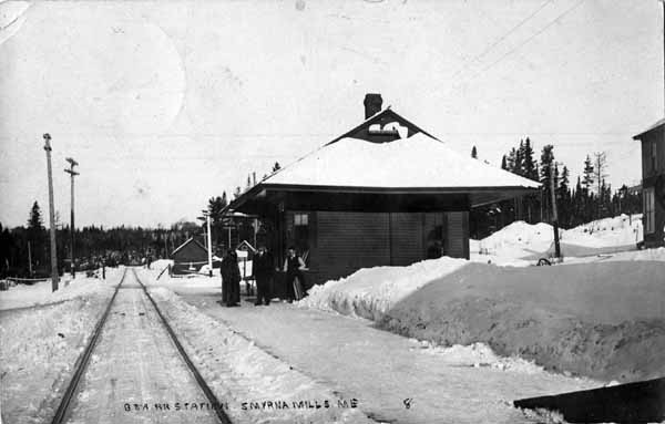 Bangor & Aroostook Railroad Station, Smyrna Mills, Maine