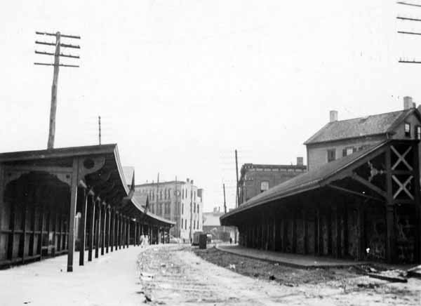 New York, New Haven & Hartford Station, Pawtucket, Rhode Island with tracks removed, 1915