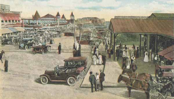 Old Orchard Street from Railroad Station, Old Orchard Beach, Maine