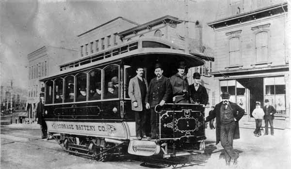 Storage Battery Car "On Trial", Dover & Somersworth Street Railway