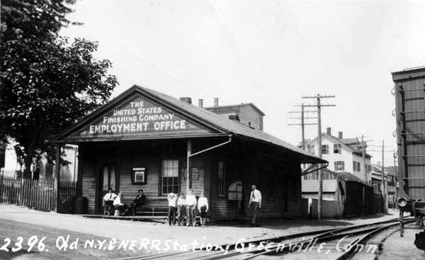Old New York & New England Railroad Station, Greenville, Connecticut