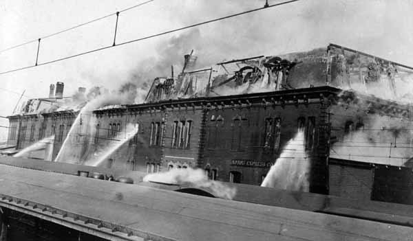 Fire at Hartford Union Station