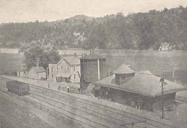 R. D. Steele's Store and Delaware & Hudson Depot, Dresden Station, New York