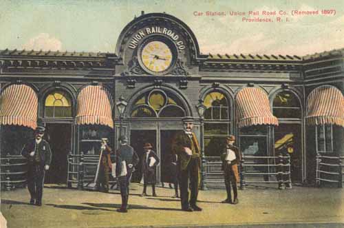 Car Station, Union Rail Road Co. (Removed 1897), Providence, Rhode Island