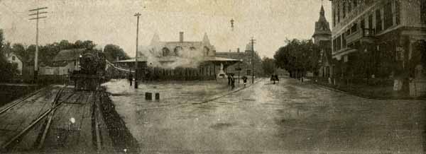 Postcard: Depot Square, Tilton, New Hampshire | Railroad History