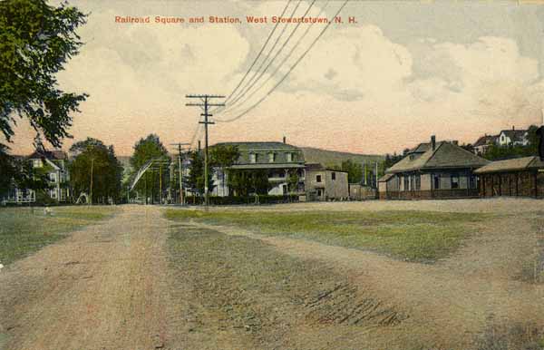 Railroad Square and Station, West Stewartstown, New Hampshire
