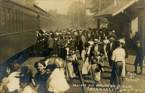 All off for Hampton Beach - "Newmarket Day" 1911.