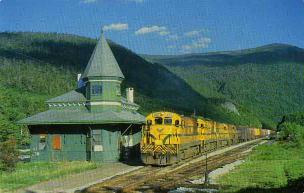 Maine Central Railroad at Crawford Notch, New Hampshire