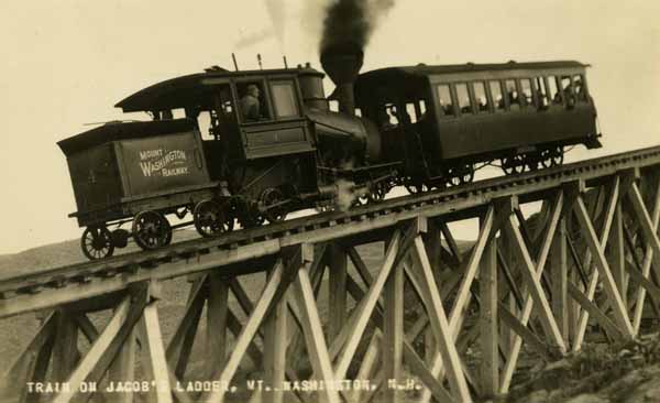 Train on Jacob's Ladder, Mt. Washington, New Hampshire