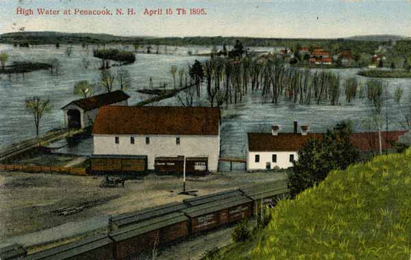 High Water at Penacook, New Hampshire. April 15 th 1895