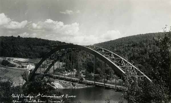 Gulf Bridge and Connecticut River near Brattleboro, Vermont
