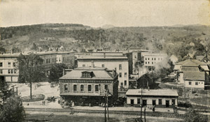 Bird's Eye View of Lyndonville, Vermont