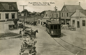 Post Office Square, looking west, Kennebunkport, Maine