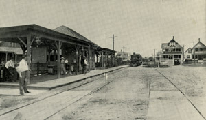 Ocean Park, Maine - Railroad Station & Demeritt Square prior to 1923
