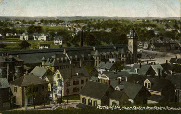 Portland, Maine, Union Station from Western Promenade