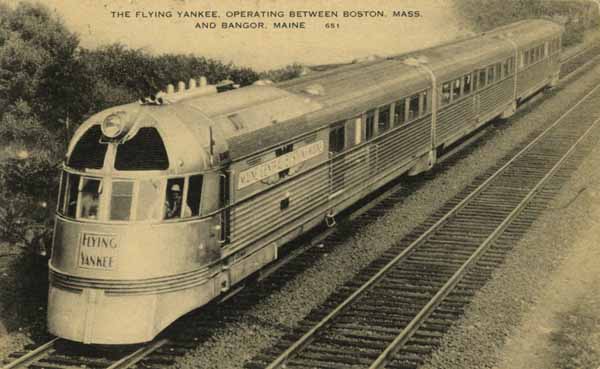 The Flying Yankee, Operating Between Boston, Massachusetts and Bangor, Maine