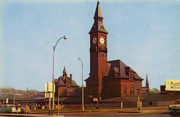 View at Depot Square, Main Street, Fitchburg, Massachusetts
