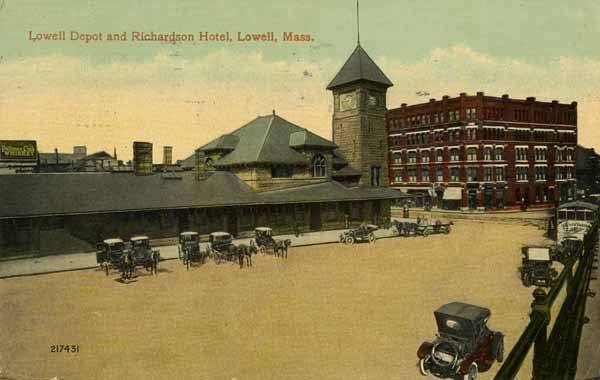 Lowell Depot and Richardson Hotel, Lowell, Massachusetts