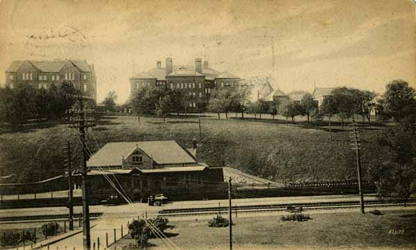 Latin & English High Schools, Public Library, City Hall, and Winter Hill Depot, Somerville, Massachusetts