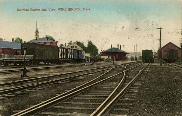 Railroad Station and View, Winchendon, Massachusetts