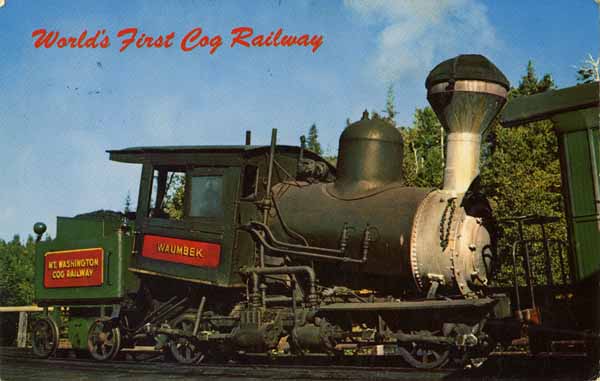 "Waumbek" Locomotive, Mt. Washington Cog Railway, White Mountains, New Hampshire