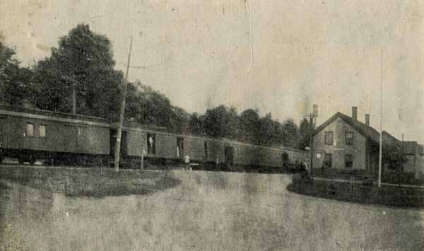 Arrival of Peanut Train, 8:27 AM, Danbury, New Hampshire