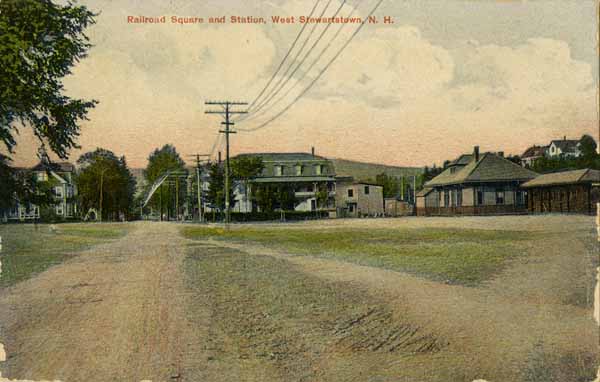 Railroad Square and Station, West Stewartstown, New Hampshire