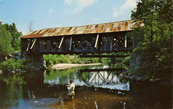 An Old Covered Bridge near Warner, New Hampshire