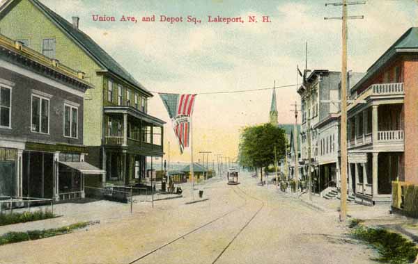 Union Avenue and Depot Square, Lakeport, New Hampshire