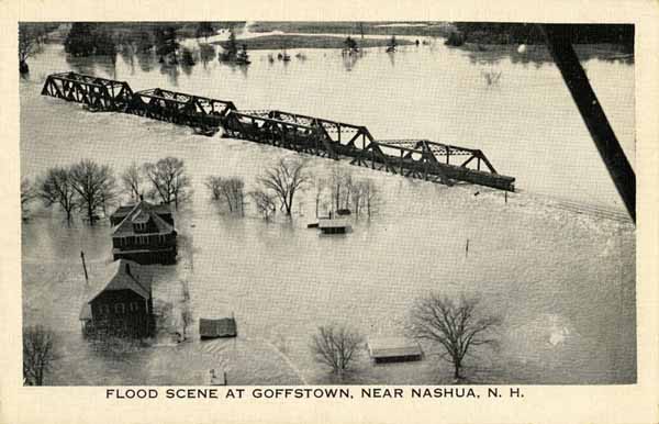 Flood Scene at Goffstown, near Nashua, New Hampshire