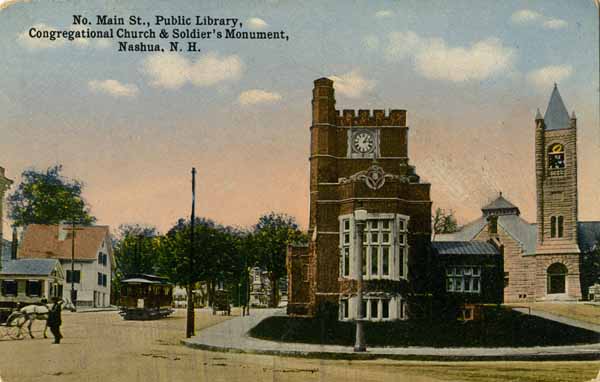 Congregational Church and Soldier's Monument, Nashua, New Hampshire