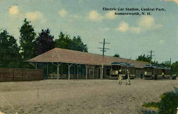Electric Car Station, Central Park, Somersworth, New Hampshire