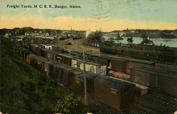 Freight Yards, Maine Central Railroad, Bangor, Maine