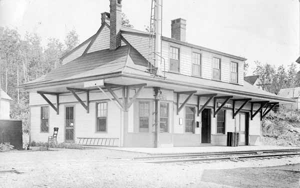 Postcard: Deadwater station | Railroad History