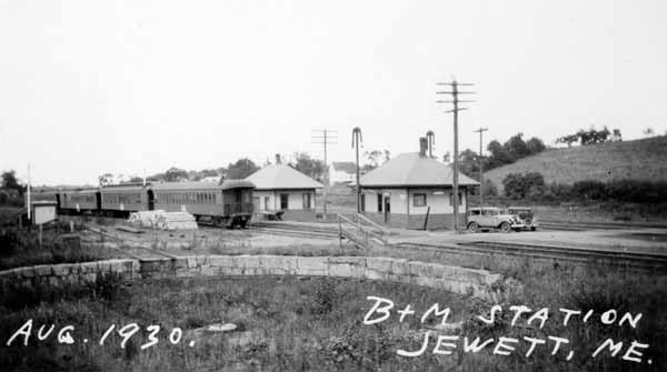 Boston & Maine Station, Jewett, Maine - August 1930