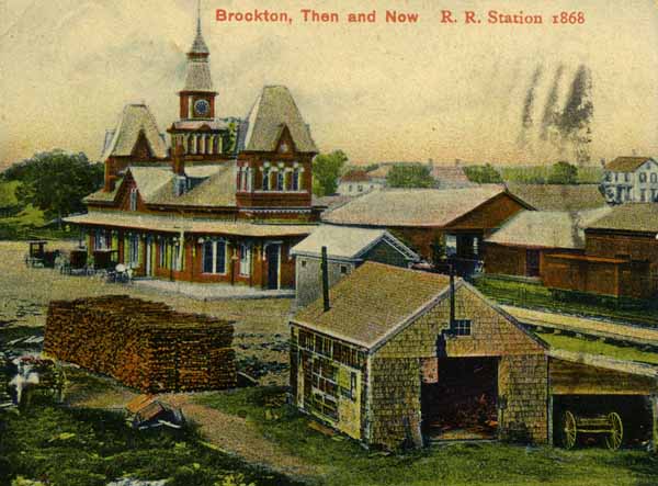 Brockton, Then and Now, Railroad Station 1868