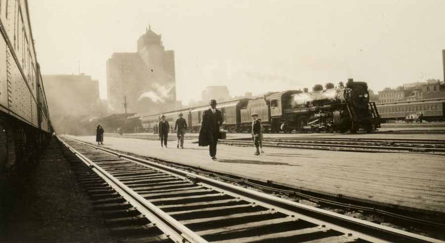 North Station, Boston, Massachusetts with Boston & Maine Railroad #3674