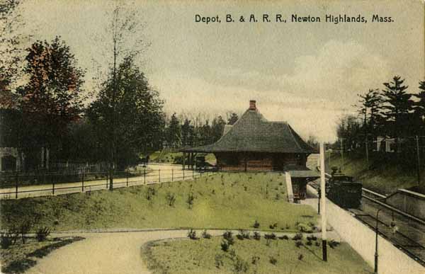 Depot, Boston & Albany Railroad, Newton Highlands, Massachusetts
