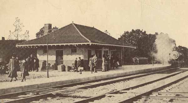 Railroad Station, Charles River, Needham, Massachusetts