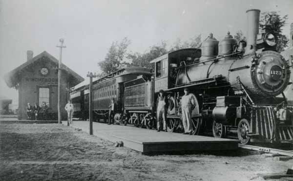 Boston & Albany Railroad Station with New York Central Lines #1173, Winchendon, Massachusetts
