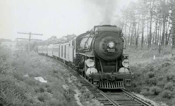Day Cape Codder with New Haven Railroad #1372 at Yarmouth, Massachusetts